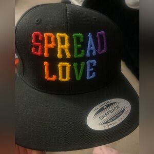 Spread Love adjustable pride unisex hat